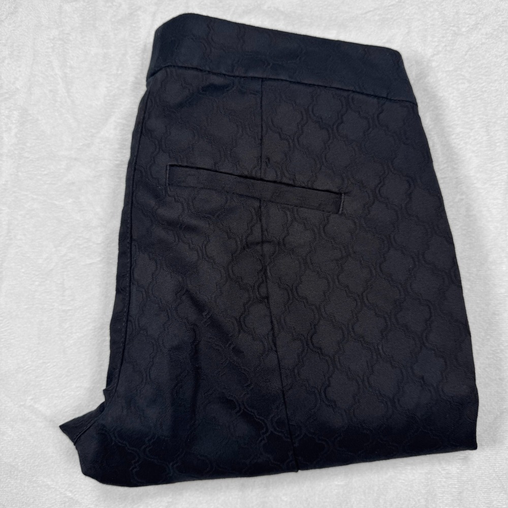 LILLY PULITZER Women's 0 Black Jacquard Kelly Textured Ankle Length Skinny Pant
